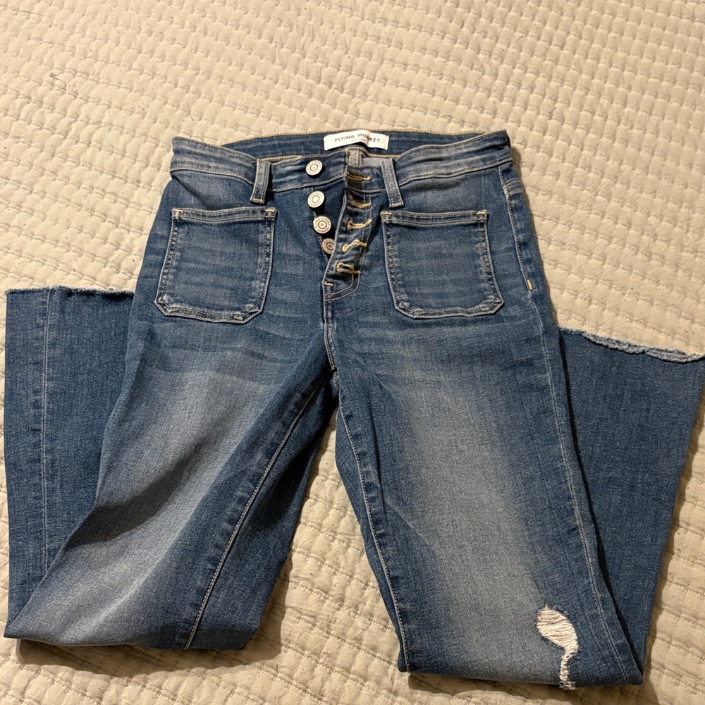 Flying Monkey Blue Straight Leg Jeans